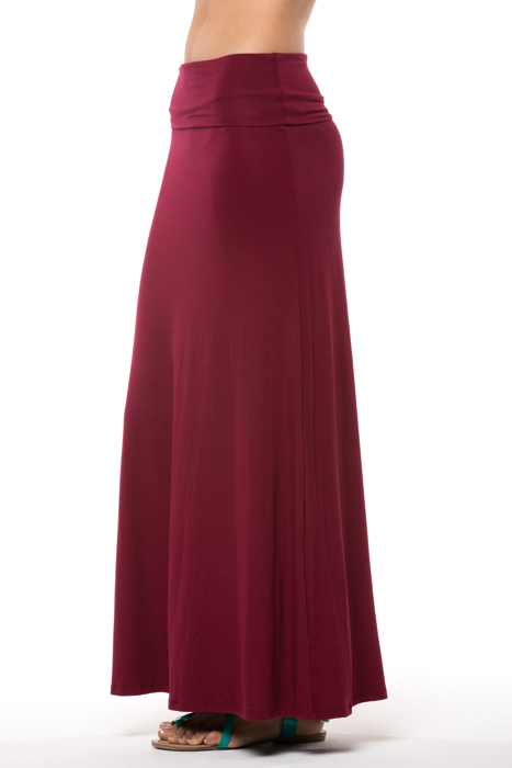 SOLID MAXI SKIRT