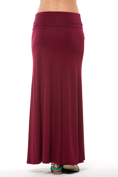 SOLID MAXI SKIRT