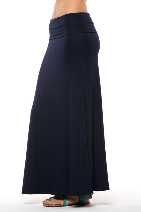 SOLID MAXI SKIRT