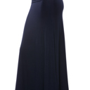 Small NAVY SOLID MAXI SKIRT