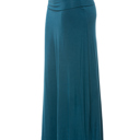 Small TEAL SOLID MAXI SKIRT