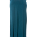 Small TEAL SOLID MAXI SKIRT