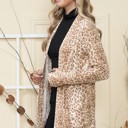 Medium TAN ANIMAL CARDIGAN WITH THUMB HOLE