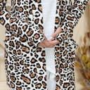 Small ANIMAL ANIMAL PRINT OPEN MIDI CARDIGAN WITH THUMB HOLE