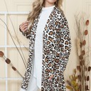 Medium ANIMAL ANIMAL PRINT OPEN MIDI CARDIGAN WITH THUMB HOLE