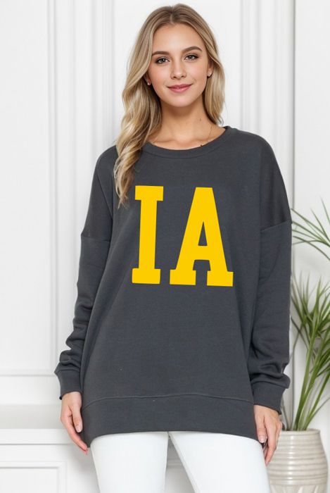 CUSTOM SOLID FLEECE OVERSIZED SWEATSHIRT