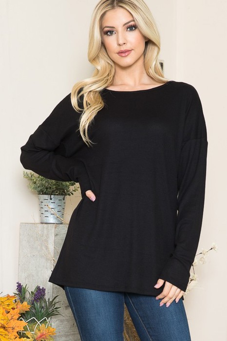 THERMAL LONG SLEEVE TUNIC TOP