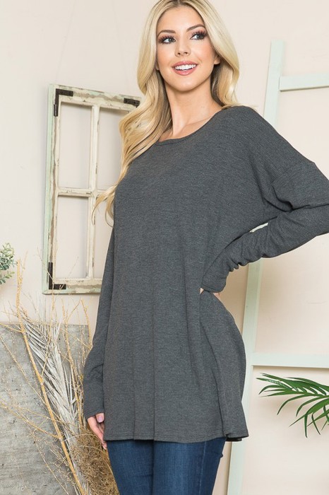 THERMAL LONG SLEEVE TUNIC TOP