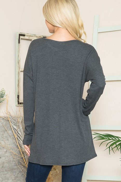 THERMAL LONG SLEEVE TUNIC TOP
