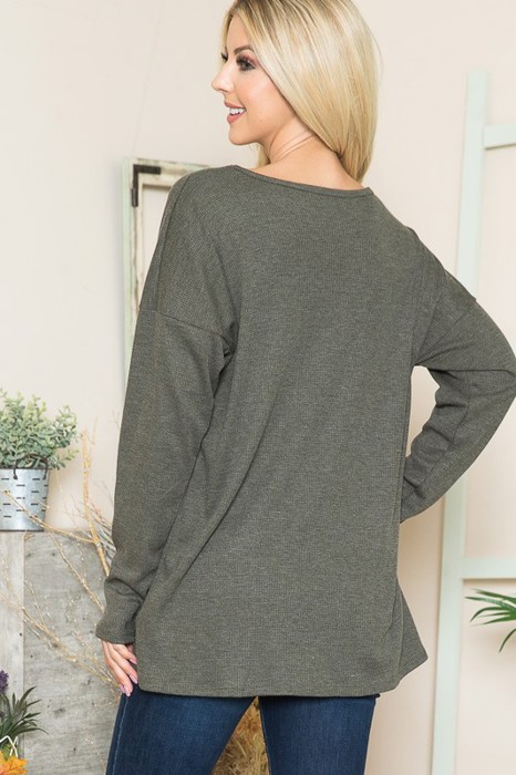 THERMAL LONG SLEEVE TUNIC TOP
