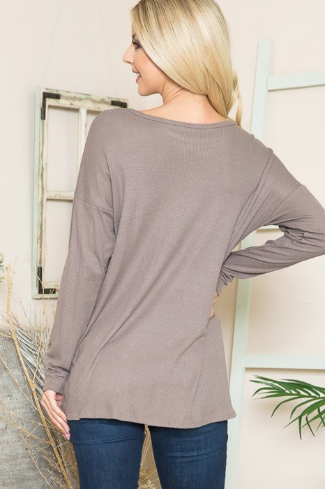 THERMAL LONG SLEEVE TUNIC TOP