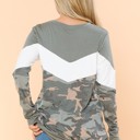 Large CAMO CAMO SOLID COLOR BLOCK TUNIC