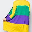 Large MULTI MARDI GRAS OPEN CARDIGAN