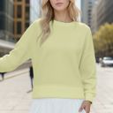 Small LIME WAFFLE LONG SLEEVE CROP TOP