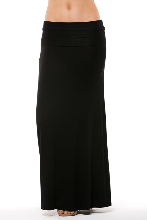 SOLID MAXI SKIRT