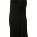 Small BLACK SOLID MAXI SKIRT