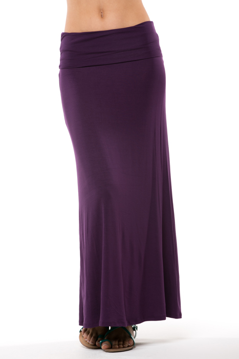 SOLID MAXI SKIRT