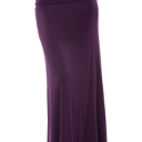 Small PLUM SOLID MAXI SKIRT