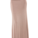 Small MOCHA SOLID MAXI SKIRT