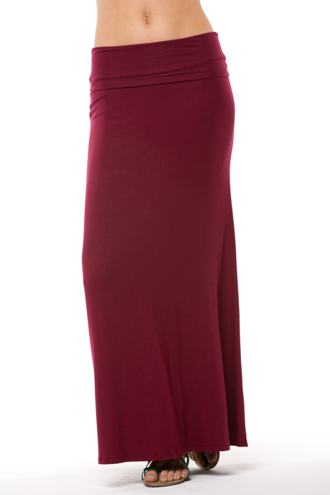 SOLID MAXI SKIRT
