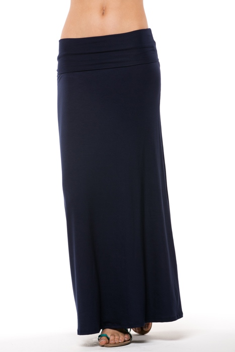 SOLID MAXI SKIRT