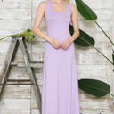 Medium LAVENDER SOLID TANK MAXI DRESS 