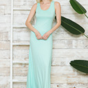 Small MINT SOLID TANK MAXI DRESS 