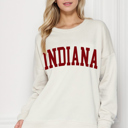 L-XL BEIGE CUSTOM SOLID FLEECE OVERSIZED SWEATSHIRT