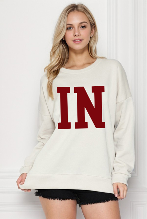 CUSTOM SOLID FLEECE OVERSIZED SWEATSHIRT