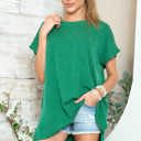  SHORT SLEEVE TUNIC WITH SIDE SLIT