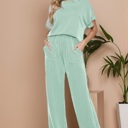 Small SAGE WAVERIB SHORT SLEEVE TOP AND PANTS SET