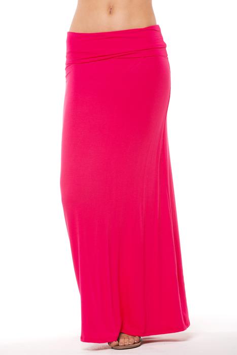SOLID MAXI SKIRT