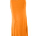 Small MUSTARD SOLID MAXI SKIRT