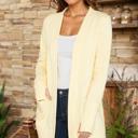  BRUSH OPEN MIDI CARDIGAN WITH THUMB HOLE