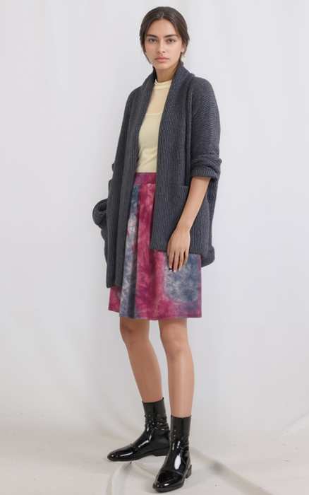 TIE DYE MIDI SKIRT