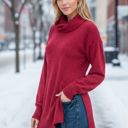  TURTLE NECK TUNIC WITH SIDE SLIT