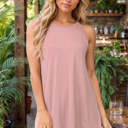 Small ROSE TANK TUNIC WITH KEYHOLE BACK