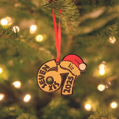 Custom 2025 Viral "67" Chistmas Ornament. 67 Trend. Funny Ornament.