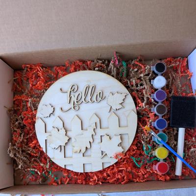DIY Hello Fall Wooden Painting Kit