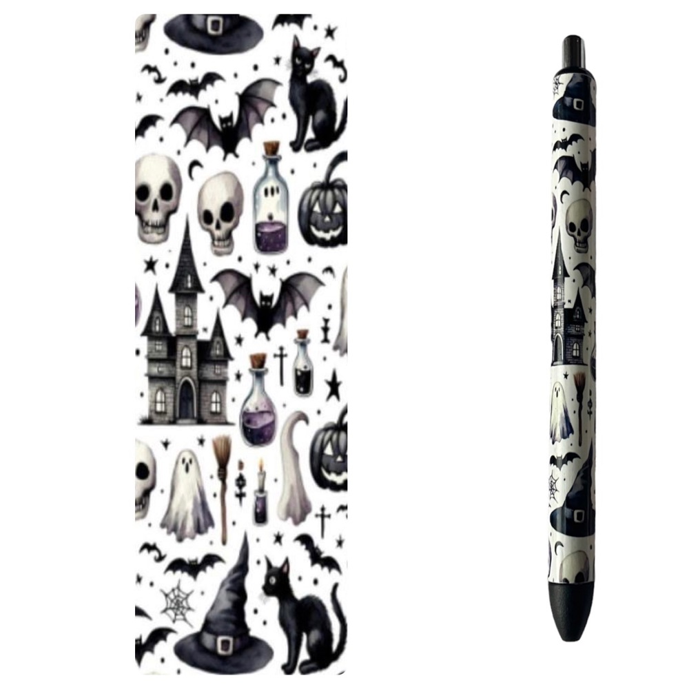 Fall Halloween Print Pen With 1 Refill