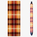  Fall Plaid Pen With 1 Refill