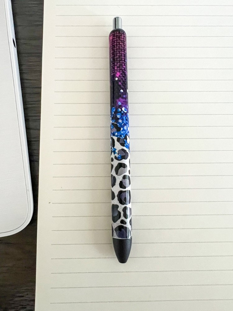 Leopard Print Multicolor Pen With 1 Refill