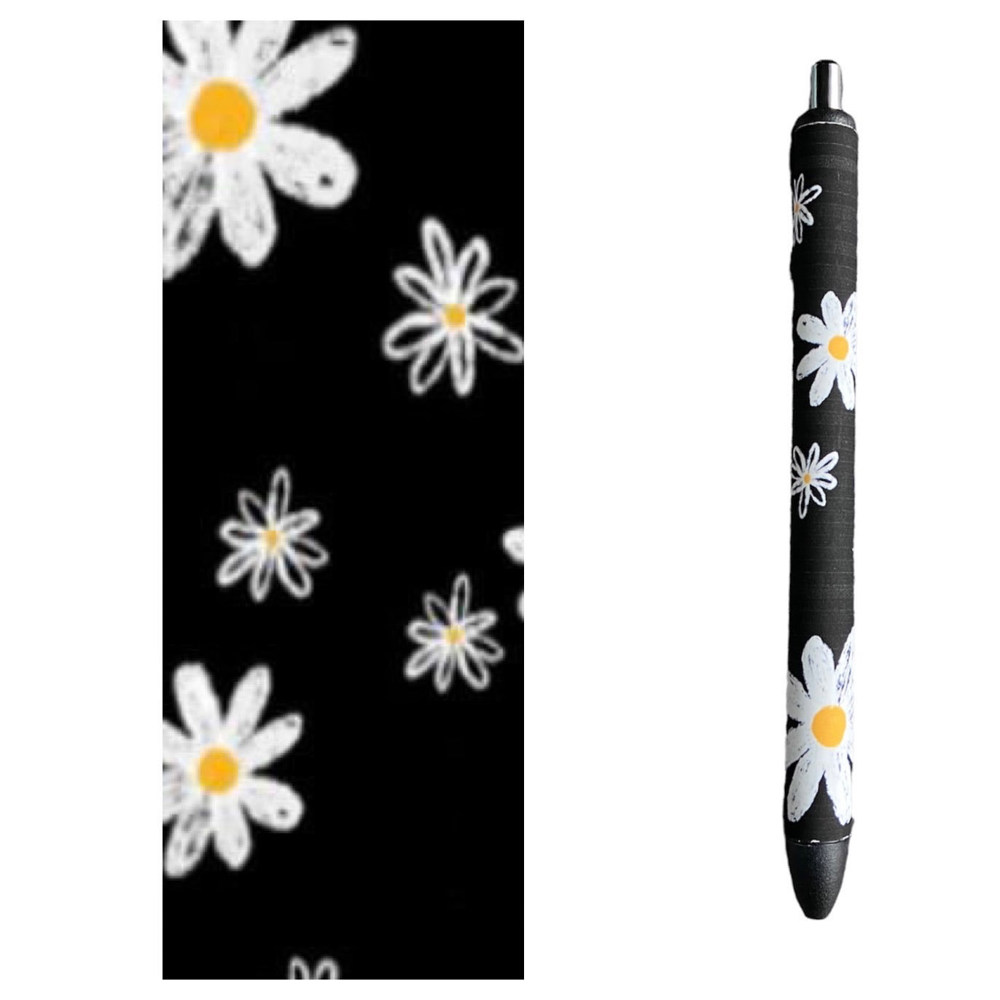 Chalked Flowers Pen With 1 Refill