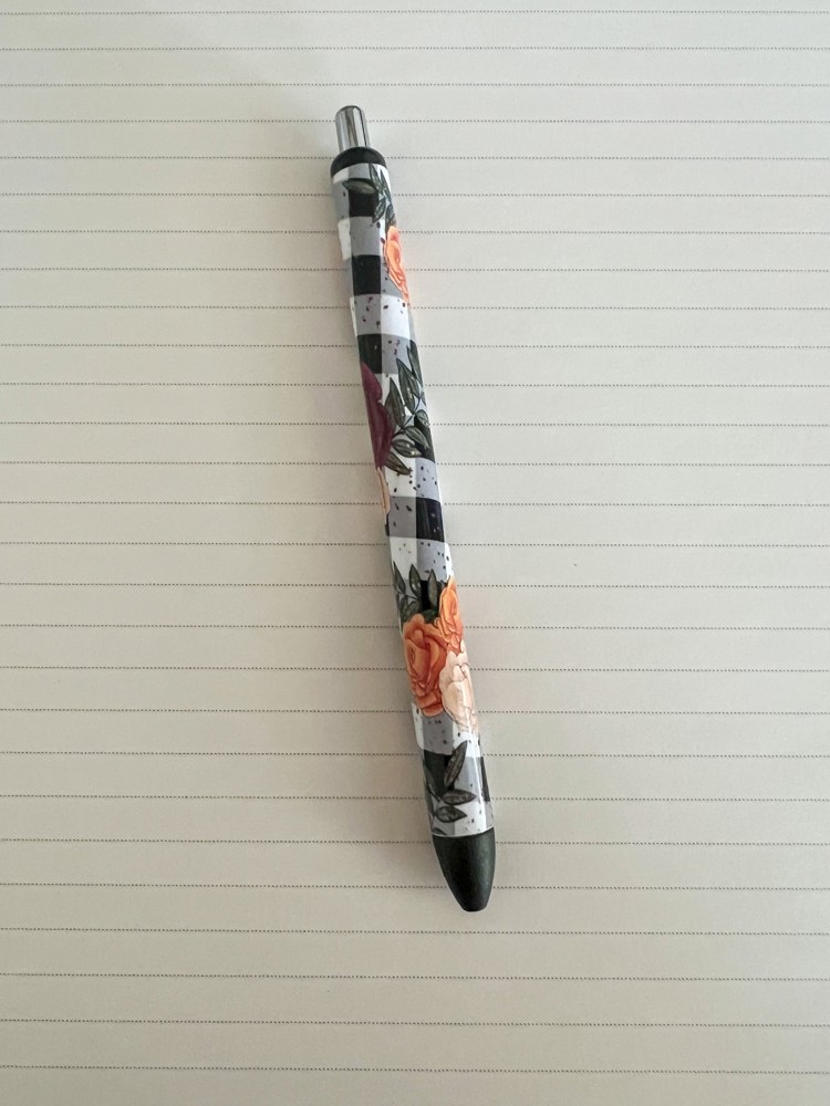 Fall Checkered Pen With 1 Refill