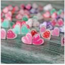  Heart Stud Earrings