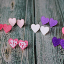  Heart Stud Earrings