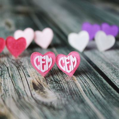 Heart Stud Earrings