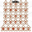  Custom Inital Gingerbread Ornament
