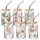  Illustrated Glass Tumblers