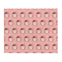 Whimsical Winter Pink Santa Claus Whimsical Winter Throw Blankets for Kids